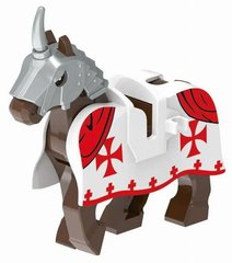 Фигурка конь для Рыцаря Тамплиера figures Knights Templar Charger XH1740