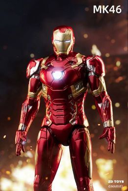 Коллекционная экшн-фигурка Железного Человека Марвел MARK XLVI. Action Figure Marvel Iron Man Mark 46, 11 см в коробке, коллекционная модель