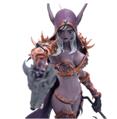 Фигурка Sylvanas Windrunner Ghost Queen World of Warcraft / Сильвана Ветрокрыла Варкрафт / Статуэтка BauTech Tribal Queen Sylvanas &ndash; коллекционная аниме фигура Королевы Сильваны 22 см на подставке