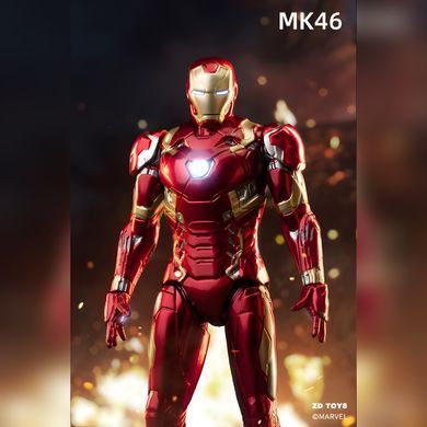 Коллекционная экшн-фигурка Железного Человека Марвел MARK XLVI. Action Figure Marvel Iron Man Mark 46, 11 см в коробке, коллекционная модель
