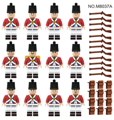 Набор фигурок человечков Британские Стрелки 12шт figures sets British Fusilier 12pcs