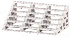 Подставка для минифигурок цвет Белый Layers Human Doll Display Rack (White) MOC1125