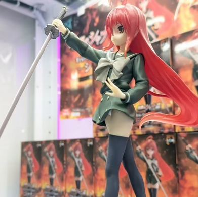 Коллекционная аниме-фигурка Шана / Shana &mdash; Горящая Шана / Shakugan no Shana Trio-Try-iT Figure с катаной, 18 см