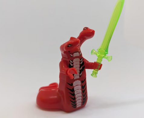 Набор фигурок Ниндзяго (Ninjago) Серпенты змеи - воины с оружием, 8 шт