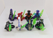 Набор фигурок Ниндзяго (Ninjago) Серпенты змеи - воины с оружием, 8 шт