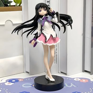 Фигурка коллекционная Акеми Хомура Puella Magi Madoka Magica Akemi Homura &ndash; аниме фигурка с пистолетом и подставкой, 17 см