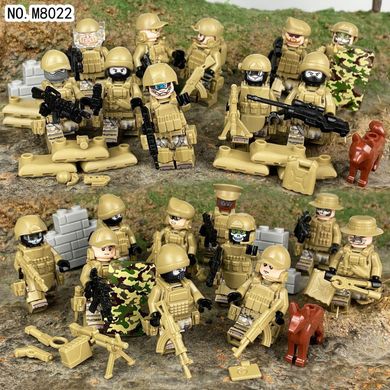 Набор фигурок человечков военные 20 шт "Штурмовой отряд"  figures sets special forces 20pcs M8022