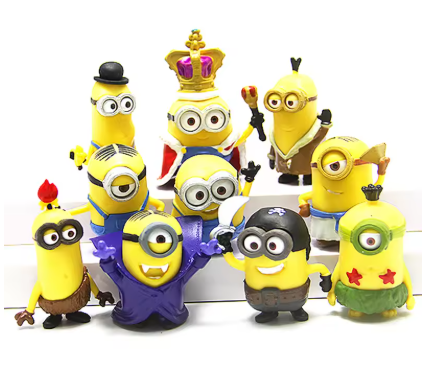 Набор Фигурок - статуэток Чиби Миньонов из Minions или Гадкий Я, 10шт
