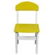Детский стульчик "Woody" белый (цвет сидения - желтый)