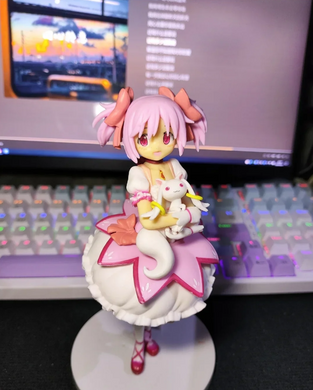 Коллекционная аниме фигурка Мадока Канамэ (Madoka Kaname) &mdash; Детская очаровательная Puella Magi Madoka Magica 18 см