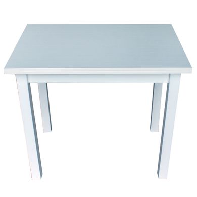 Раскладной стол кухонный 60*90 с прямыми ножками "Белый дуб" (столешница из ДСП)