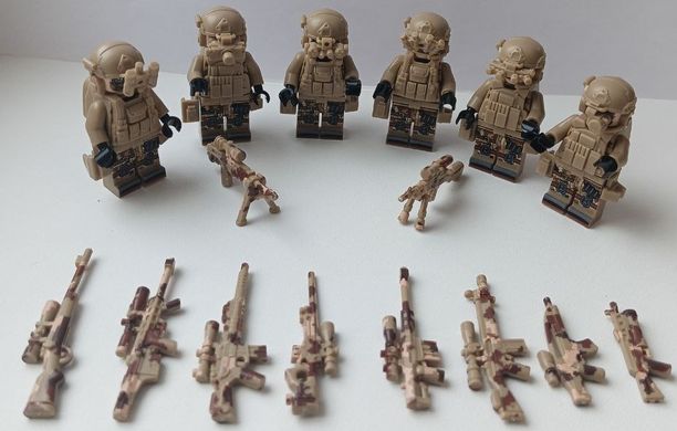 Набор фигурок человечков "Силы специальных операций" 6шт figures sets special forces 6pcs MJQ81032