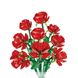 Конструктор Букет квітів Троянд 9шт Constructor Bouquet of Flowers Roses 9 pcs 10803