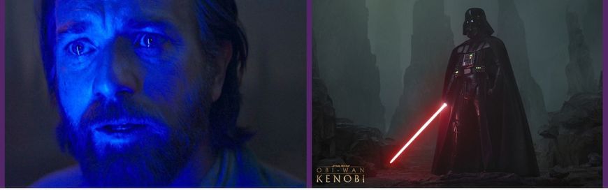 Обі-Ван Кенобі проти Дарта Вейдера Сцена із серіалу Обі-Ван Кенобі figures Obi-Wan Kenobi VS Darth Vader MOC2059-A