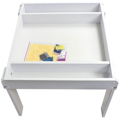 Дитячий столик-пісочниця Yuliana з ігровою поверхнею із ДСП білий