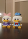 Конструктор фігурка Пікселі BRICKS Дейзі Дак серія "Мультгерої" Daisy Duck M3008