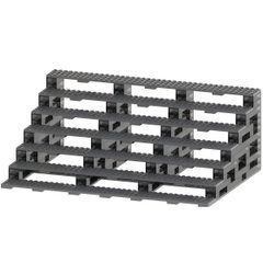 Підставка для мініфігурок колір Чорний Прозорий Layers Human Doll Display Rack Black Transparent MOC1125-С