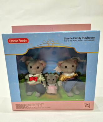 Ігровий набір &laquo;Stomle Family &ndash; сімейка коал&raquo; / Stomle Family Koala Figures Set &ndash; набір фігурок родини коал у подарунковій коробці