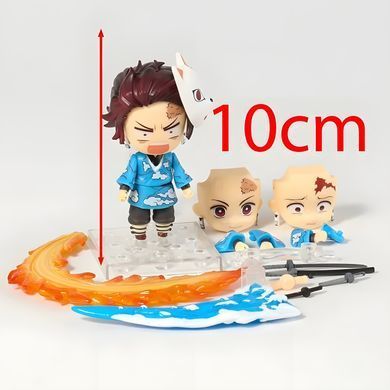 Коллекционная фигурка статуэтка Танджиро Камадо Tanjiro Kamado Demon Slayer: Kimetsu no Yaiba Nendoroid аниме минифигурка в кимоно, 10 см