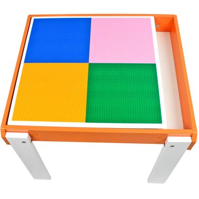Детский столик-песочница Yuliana с игровой поверхностью из ДСП оранжевый