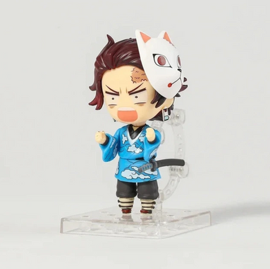 Коллекционная фигурка статуэтка Танджиро Камадо Tanjiro Kamado Demon Slayer: Kimetsu no Yaiba Nendoroid аниме минифигурка в кимоно, 10 см