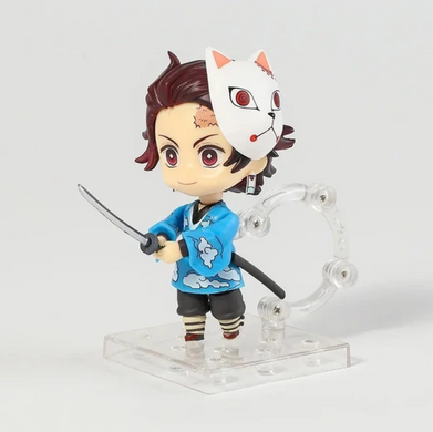 Коллекционная фигурка статуэтка Танджиро Камадо Tanjiro Kamado Demon Slayer: Kimetsu no Yaiba Nendoroid аниме минифигурка в кимоно, 10 см