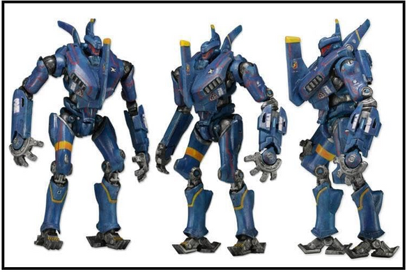 Коллекционная экшн-фигурка работа &laquo;Romeo Blue&raquo; Pacific Rim &mdash; боевой меха-егерь с аксессуарами из Тихоокеанского Рубежа, подвижная Action Figure Pacific Rim