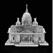 Конструктор 3D головоломка металевий пазл - Катедральний Собор (Auxiliary cathedral) Building Model 3D