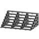 Підставка для мініфігурок колір Чорний Прозорий Layers Human Doll Display Rack Black Transparent MOC1125-С