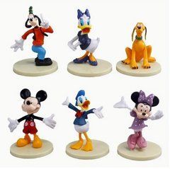 Набор фигурок Mickey Mouse Disney 8,5 см. 6 шт.