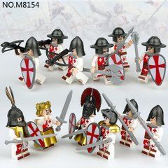 Набор фигурок человечков рыцарей " Крестононосцы " 12шт figures sets medieval 12pcs M8154