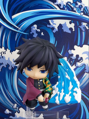 Коллекционная фигурка статуэтка Гию Томиока Giyu Tomioka Demon Slayer: Kimetsu no Yaiba Nendoroid аниме минифигурка, 10 см