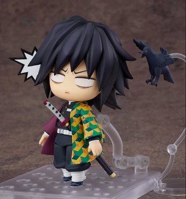 Коллекционная фигурка статуэтка Гию Томиока Giyu Tomioka Demon Slayer: Kimetsu no Yaiba Nendoroid аниме минифигурка, 10 см