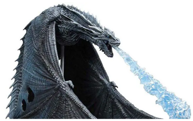 Коллекционная экшн-фигурка Гра Престолів Game of Thrones Визерион Ледяной Дракон  c эффектом пламени , 23 см
