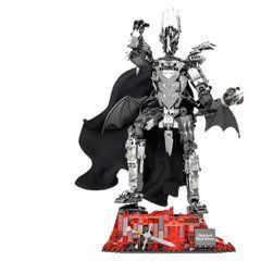 Конструктор Саурон с подсветкой / Sauron Building Set LED &ndash; 3D фигура Лорда Тьмы из фильма &laquo;Властелин колец&raquo;, коллекционная модель 879 деталей, 42 см