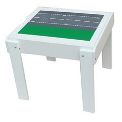 Детский столик-песочница Yuliana с подсветкой и игровой поверхностью LEGO Classic дорога+зеленый