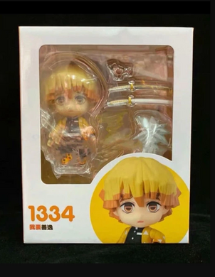 Колекційна фігурка статуетка Зеніцу Аґацума Zenitsu Agatsuma Demon Slayer: Kimetsu no Yaiba Nendoroid аніме мініфігурка, 10 см
