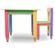 Детский набор "Карандашики" 60х60 столик и 2 стульчика (цвет столешницы - салатовый)