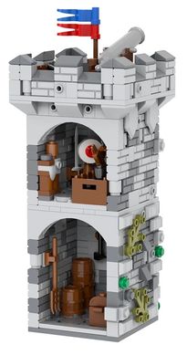 Конструктор Сторожова вежа серія Середньовіччя constructor sentry tower military medieval MOC5053-B