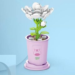 Конструктор квітка у горщику Жасмин Серія «Вічні квіти» Constructor f flower in a pot Jasmine 8814-7