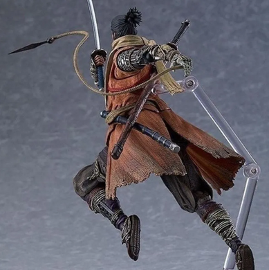 Фигурка Секиро (Sekiro: Shadows Die Twice) - Коллекционная подвижная статуэтка Shinobi Wolf DX Edition, 15 см
