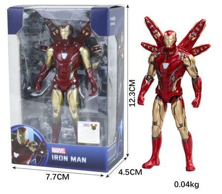 Фигурка Iron Man с крыльями 12.3 см &ndash; коллекционная игрушка Marvel Avengers / Железный Человек с аксессуарами