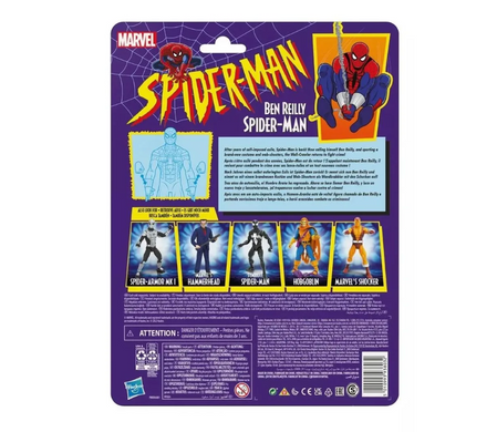 Колекційна екшн-фігурка Spider-Man Marvel Legends Retro 90s &ndash; Людина-Павук Серія Легенд Ретро, 15 см