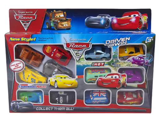 Игровой набор инерционных машинок "Тачки"Маквин", 12шт