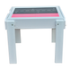 Детский столик-песочница Yuliana с подсветкой и игровой поверхностью LEGO Classic дорога+розовый