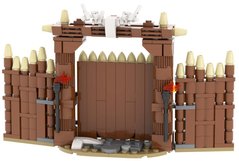 Конструктор Ворота Викингов серия Средневековье constructor Viking Gate medieval MOC5047