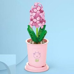 Конструктор квітка у горщику Гіацинт Серія «Вічні квіти» Constructor flower in a pot Hyacinth 8814-8