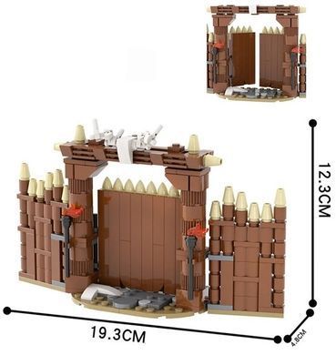 Конструктор Ворота Вікінгів серія Середньовіччя constructor Viking Gate medieval MOC5047