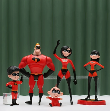 Набор фигурок героев мультфильма "Суперсемейка" (The Incredibles)