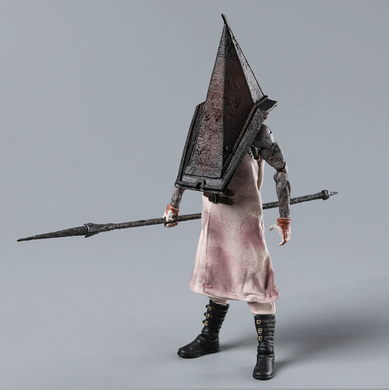 Коллекционная экшн-фигурка Пирамидоголовая из Сайлент Хилл / Pyramid Head Silent Hill 2 &mdash; коллекционная horror action figure Deluxe Edition с аксессуарами, 21 см